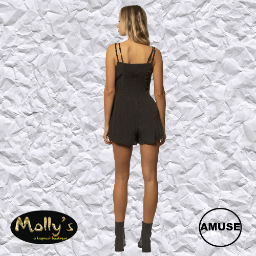 Maripose Woven Tank Romper - Choose from 2 Colors